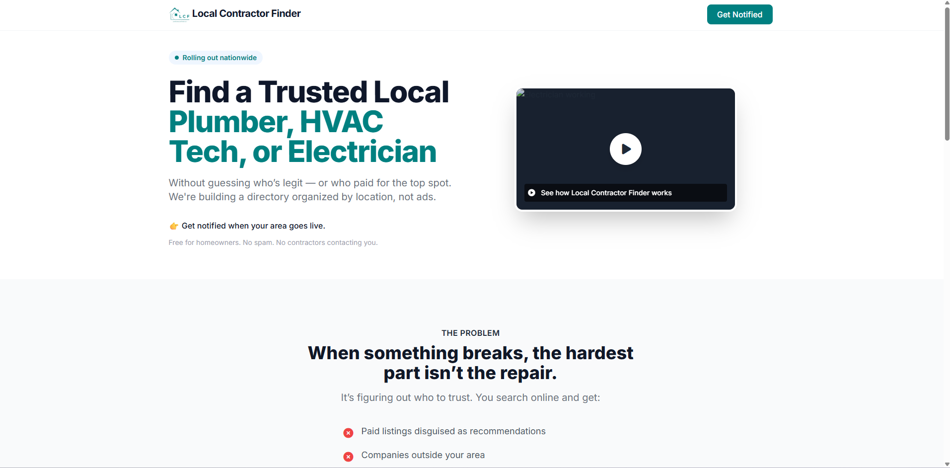 Landing Page